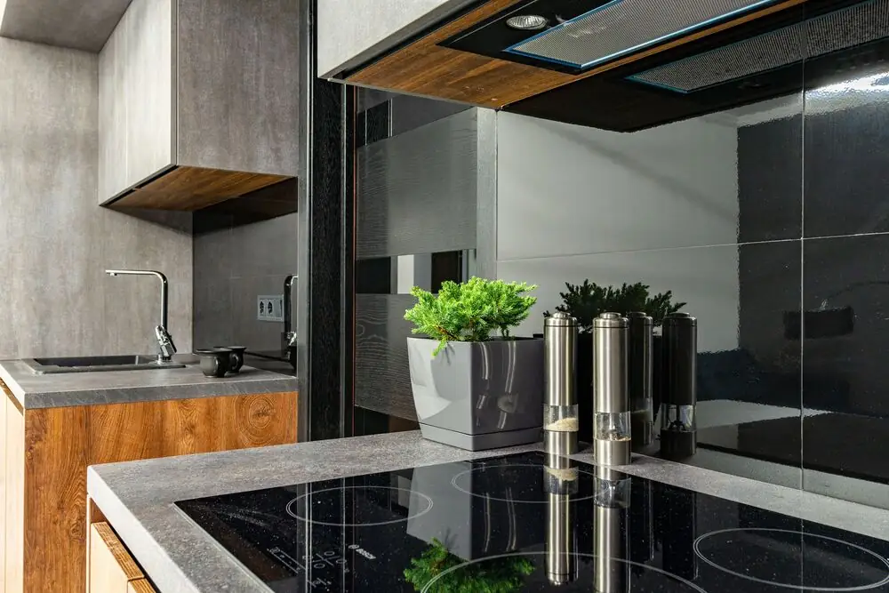 Induction cooktop modern kitchen renovation Surrey White Rock BC