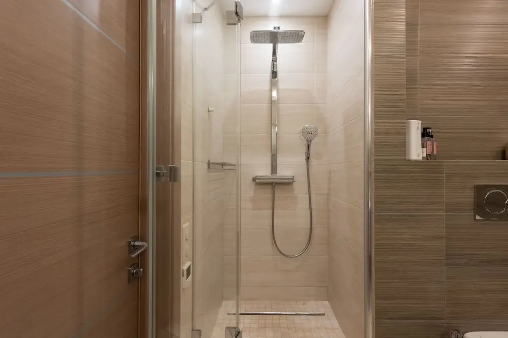 Warm neutral matte tile bathroom renovation Surrey White Rock Langley BC 2026