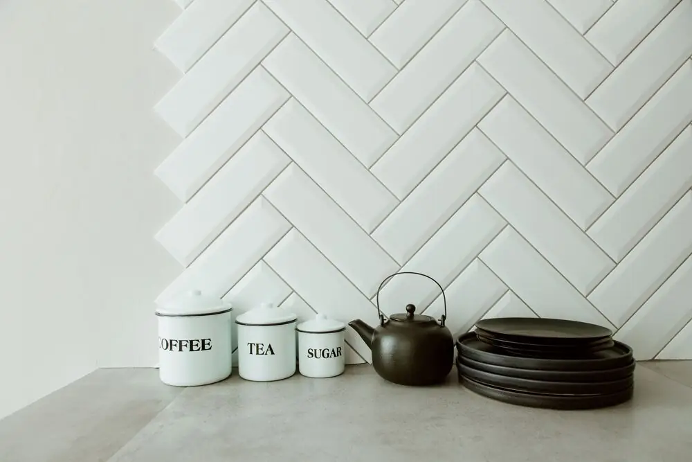 Herringbone kitchen backsplash tile renovation Surrey White Rock Langley BC 2026