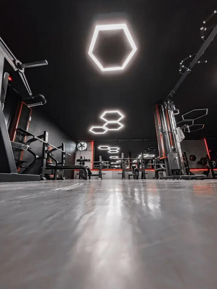 home gym strength training zone modern residential