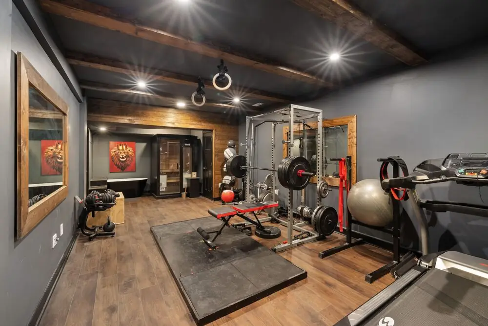 Basement home gym space Surrey White Rock Langley BC