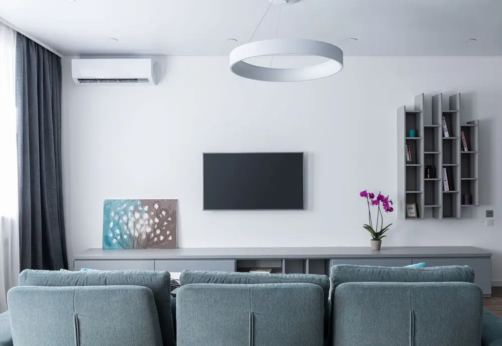 Ductless mini split heat pump wall unit modern home Surrey White Rock Langley BC
