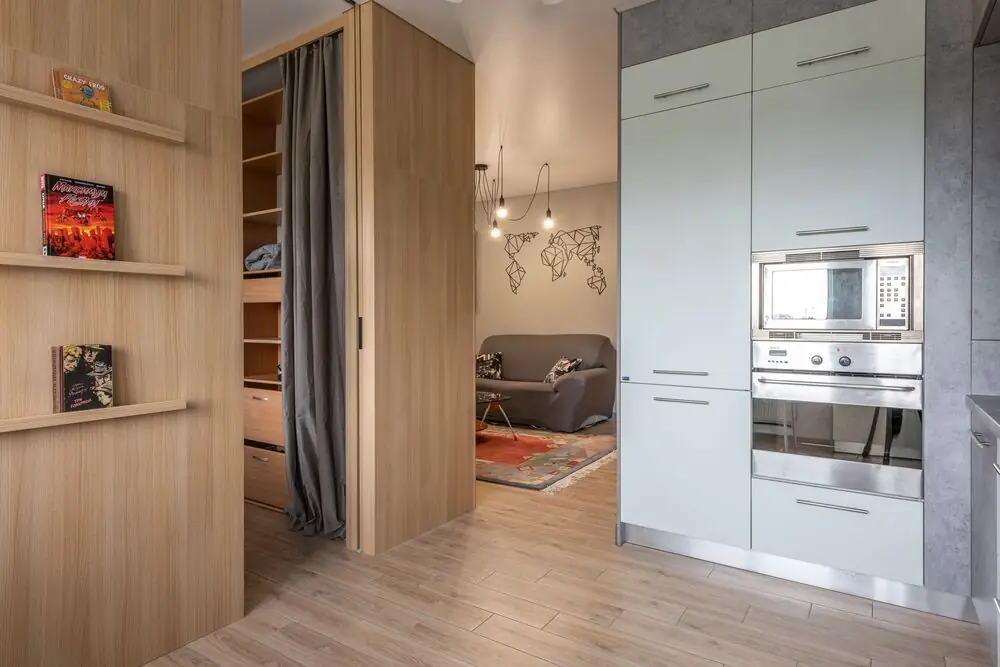 Small condo renovation built-in storage Surrey White Rock BC