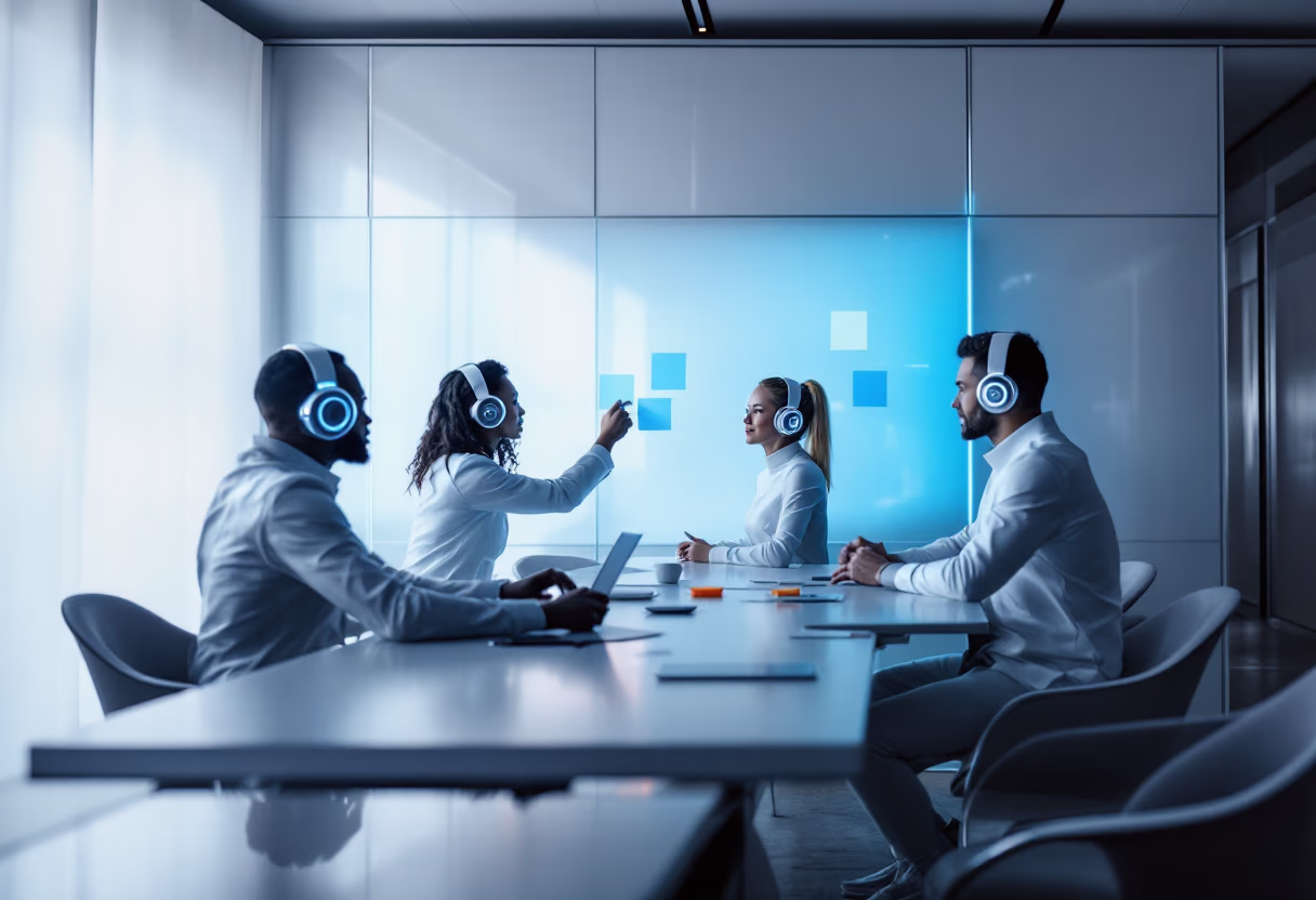 image of brainstorm session with sticky notes (for a b2b saas)