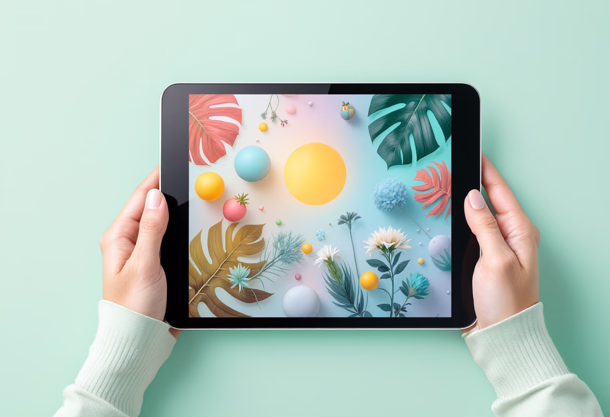 [digital project] image of a mobile app interface (for a web development agency)