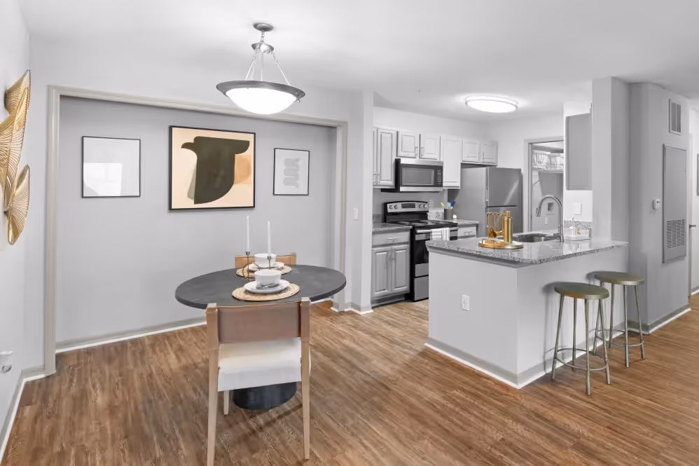 dining and kitchen area view