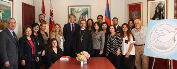 Minister Chris Alexander Visits the Holy Trinity Armenian Church, Armenian Family Support Services