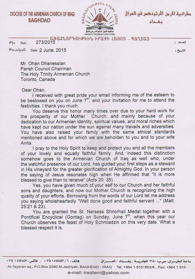 Archbishop Asadourian 1