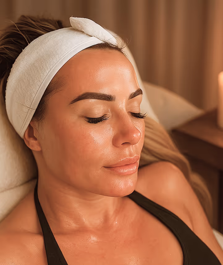 Relaxing beauty treatment session at Natural Beauty by Helen, offering personalized skin and facial care in Twickenham, London.