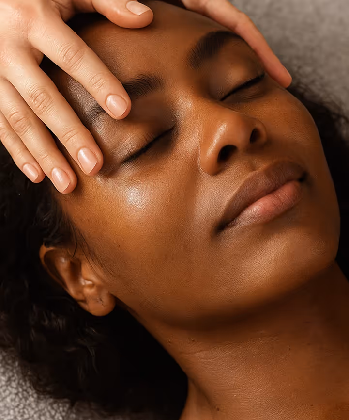 Relaxing facial treatment at Natural Beauty by Helen in Twickenham, focusing on personalized skin care and wellness.