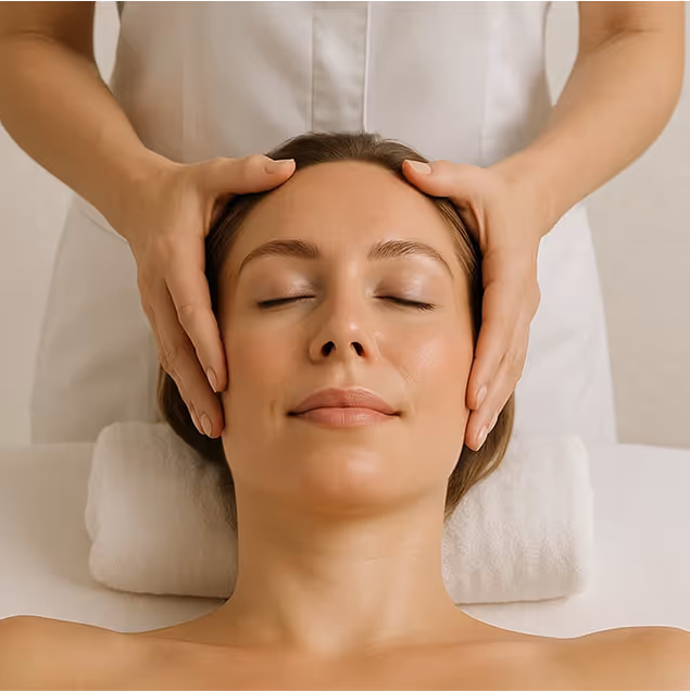 Relaxing facial massage at Natural Beauty by Helen, a trusted Twickenham clinic for personalized wellness and beauty treatments.