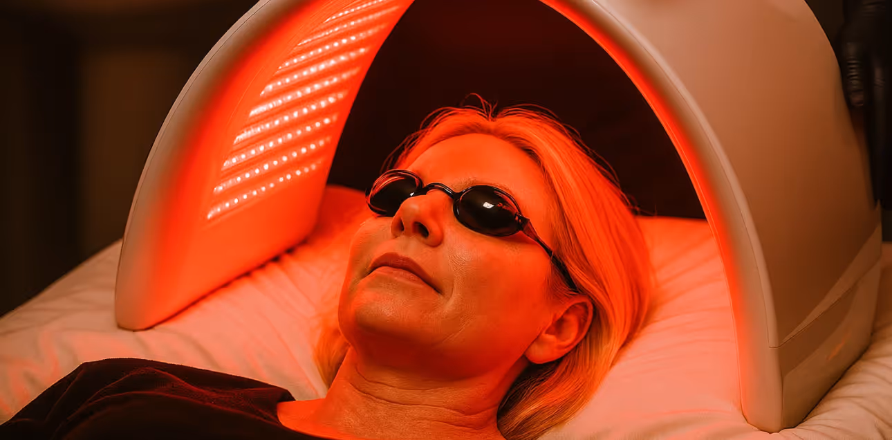 Woman receiving a rejuvenating facial treatment in a cozy spa setting at Natural Beauty by Helen in Twickenham, London.