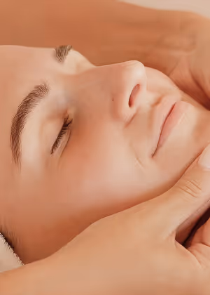 Relaxing facial treatment at Natural Beauty by Helen, offering personalized beauty and wellness services in Twickenham, London.