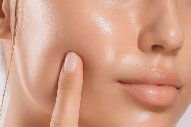 Close-up of a woman's face highlighting healthy skin, perfect for showcasing Natural Beauty by Helen's facial treatments.