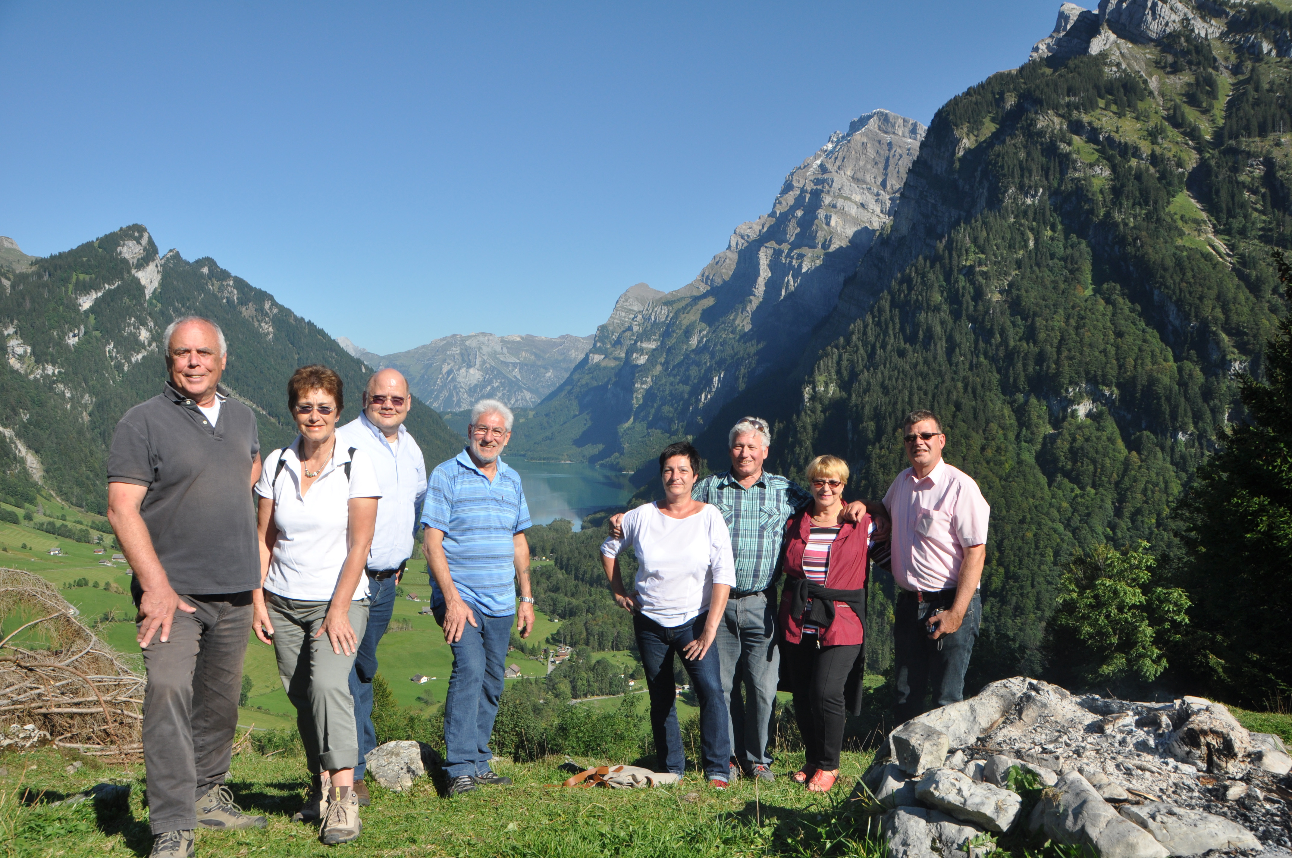 Einweihung der Partnerschaftsstele in Glarus.