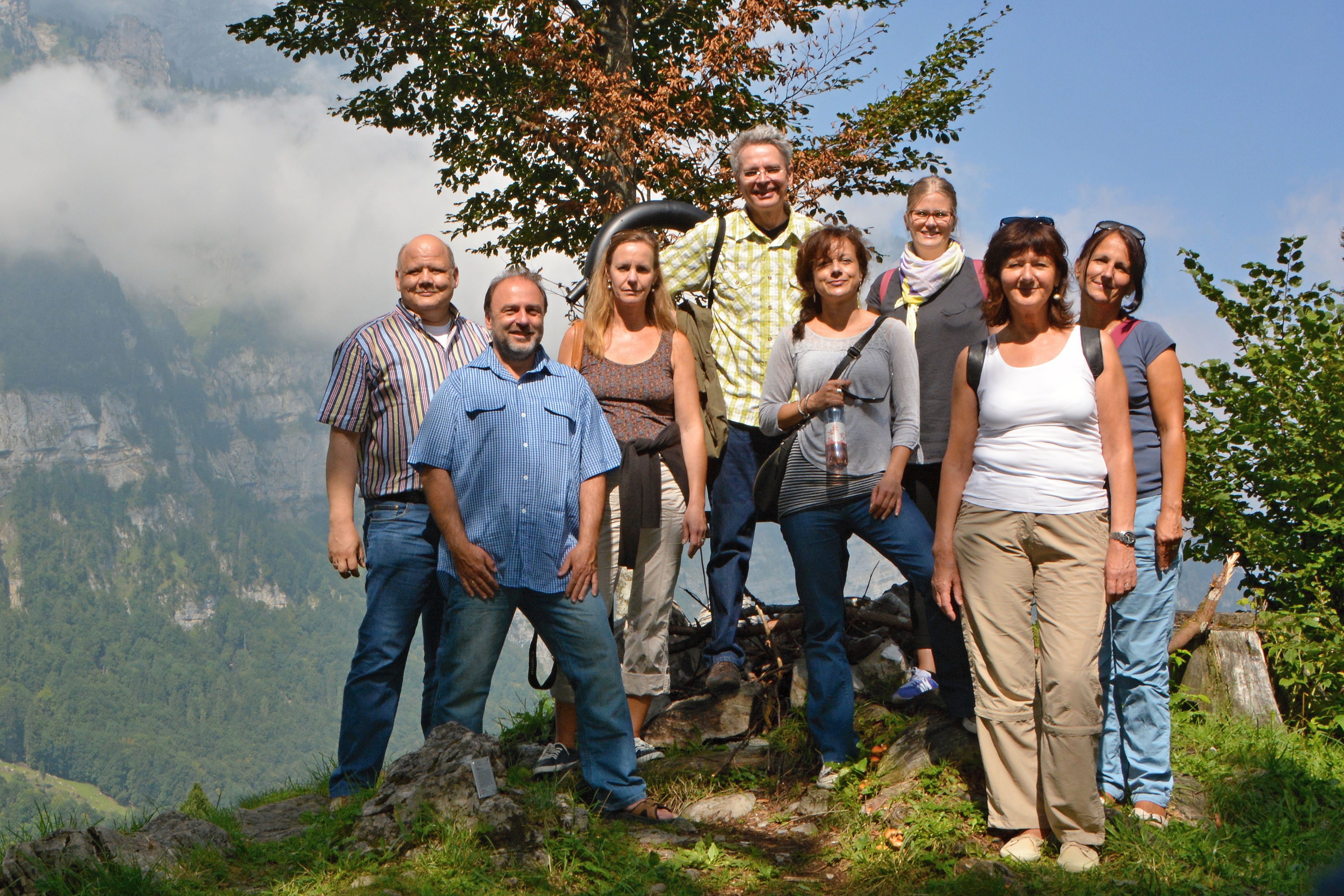 Einweihung der Partnerschaftsstele in Glarus.