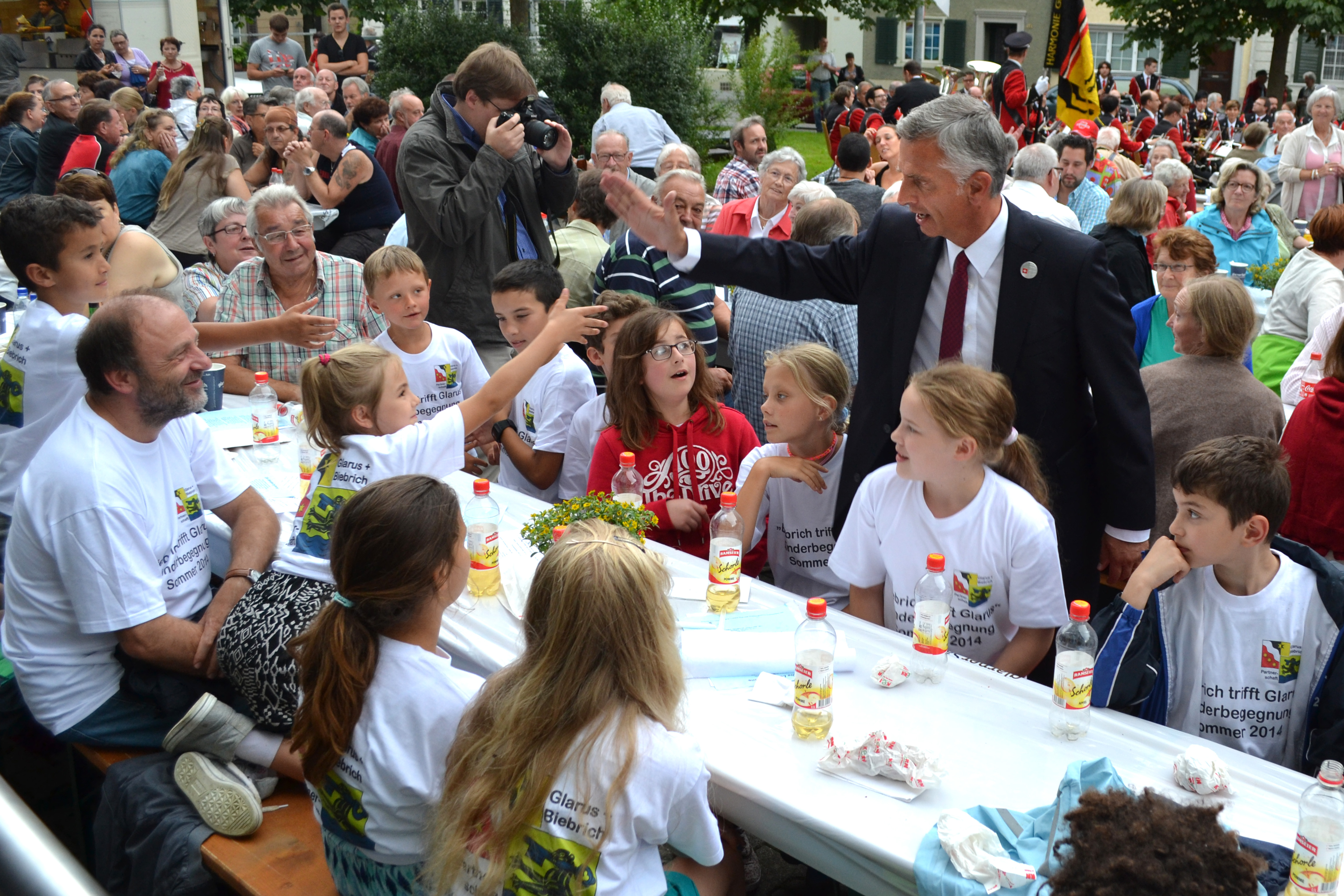 Einweihung der Partnerschaftsstele in Glarus.