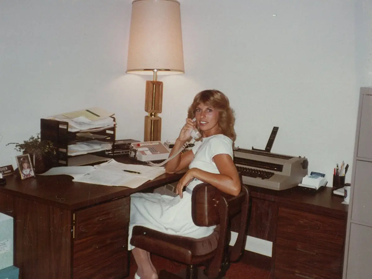 Jan Lhotka's office, 1984