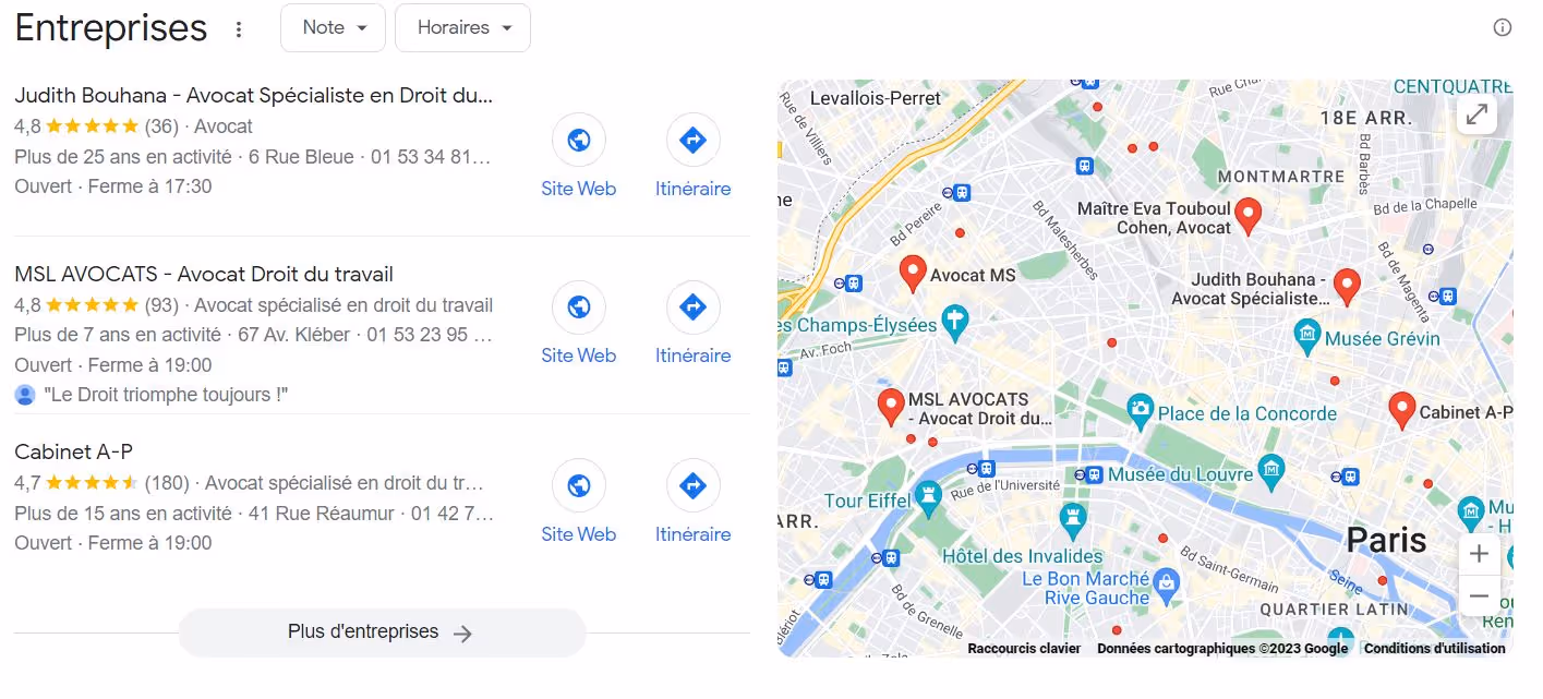 Recherche : "Avocat droit social Paris"