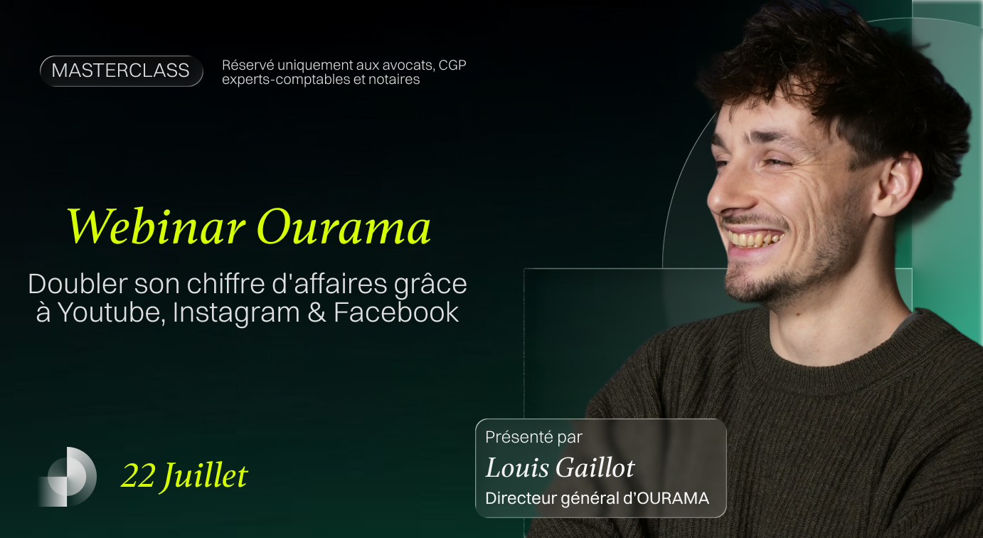Webinar - Doubler son chiffre d'affaires grâce à Youtube, Instagram & Facebook