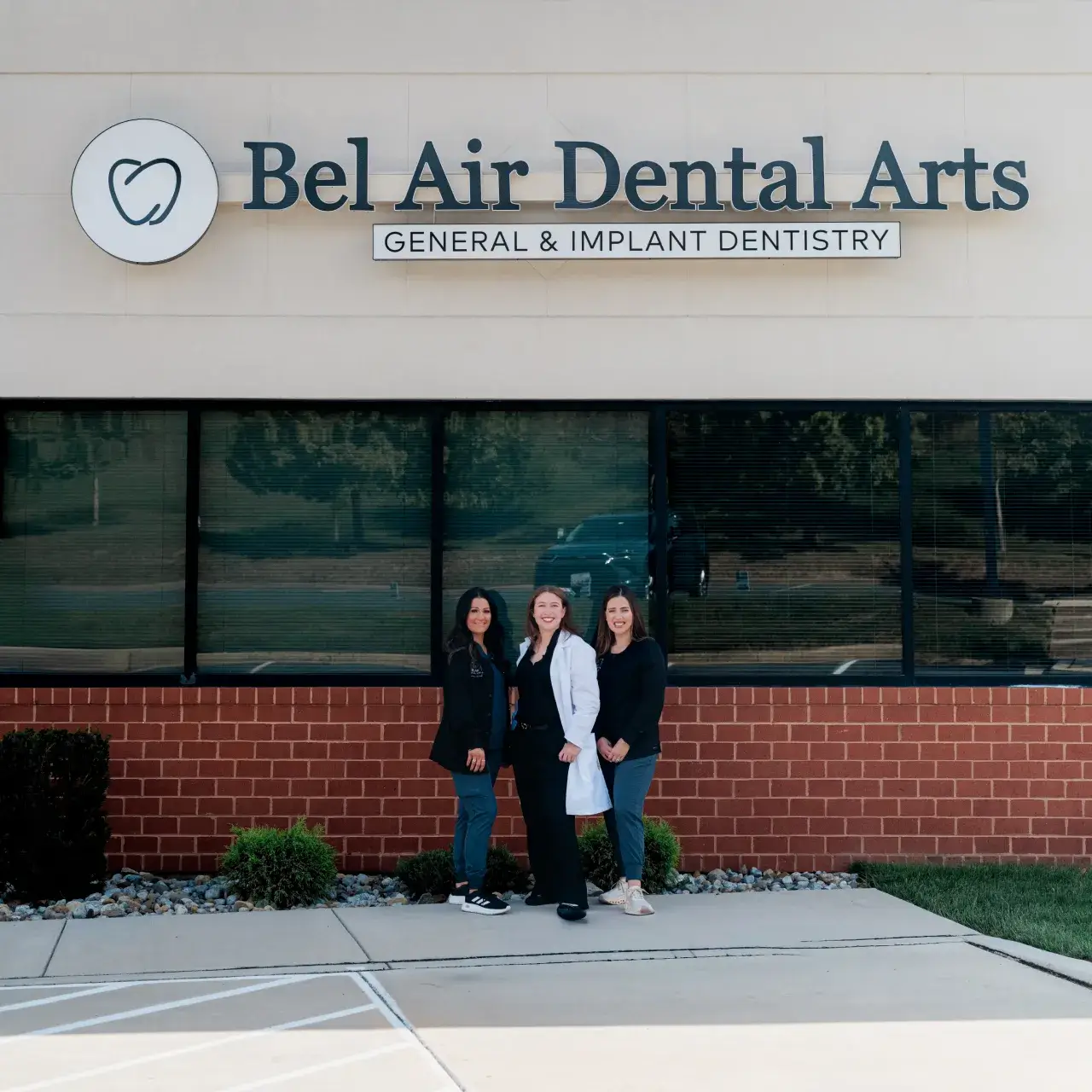 Exterior signage of Bel Air Dental Arts - In Abingson MD