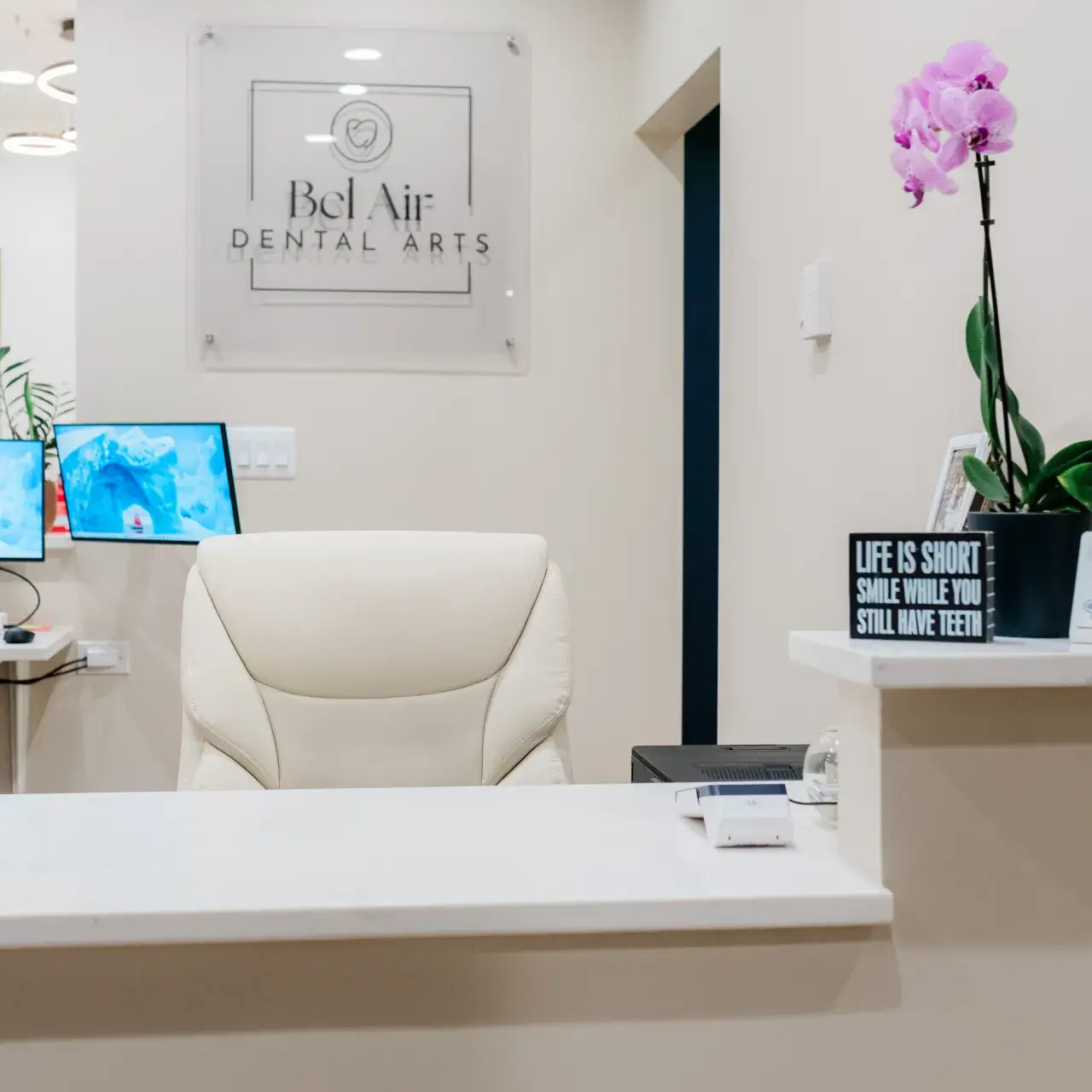 Front Desk of Bel Air Dental Arts - In Abingson MD