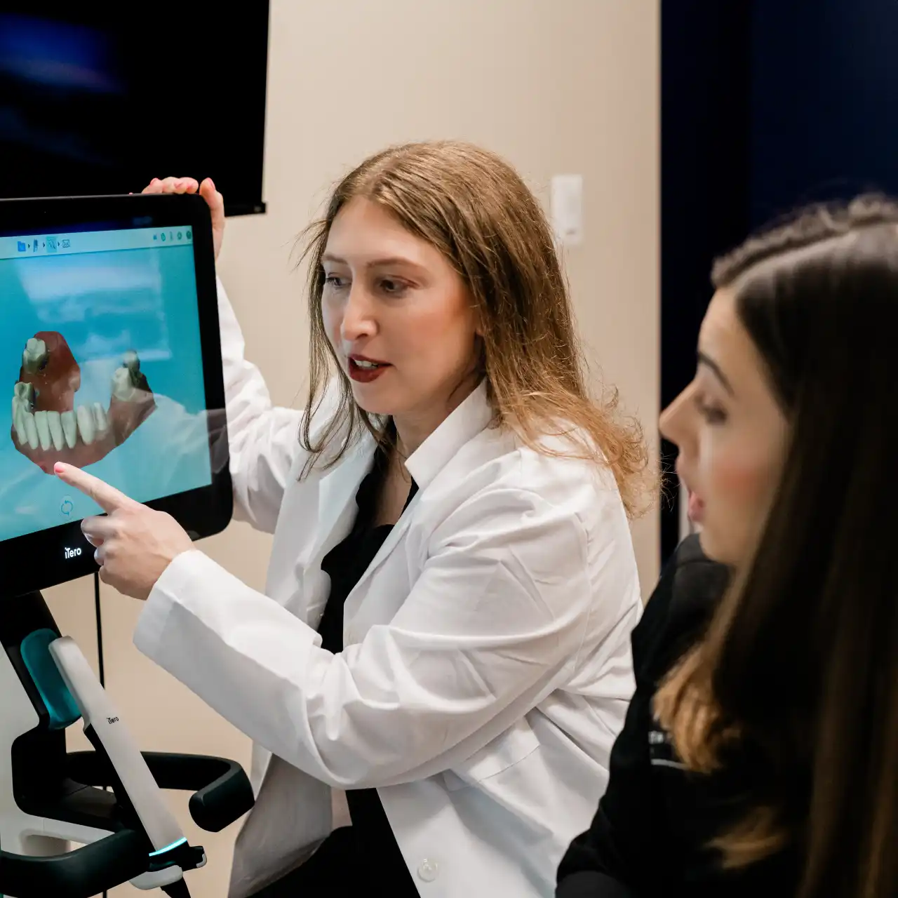 Dr. Nevid using dental technology at Bel Air Dental Arts Team in Abingdon, MD