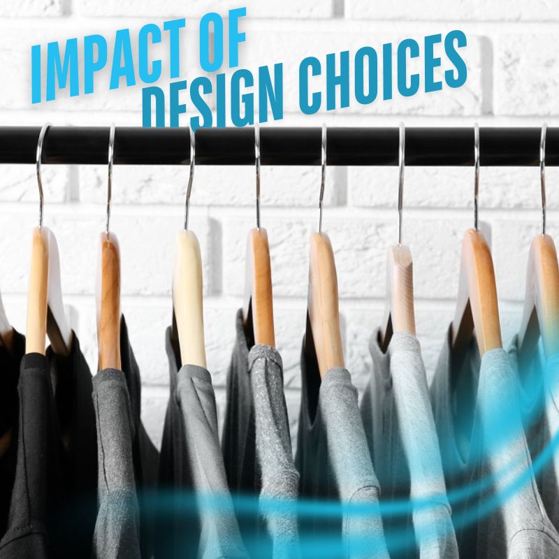 t-shirts hung on a rack from darkest to lightest shade