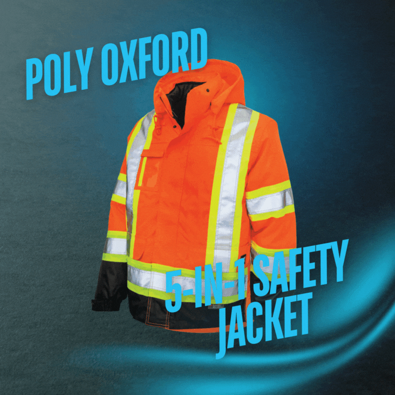 Tough Duck S426 – Poly Oxford 5-In-1 Safety Jacket