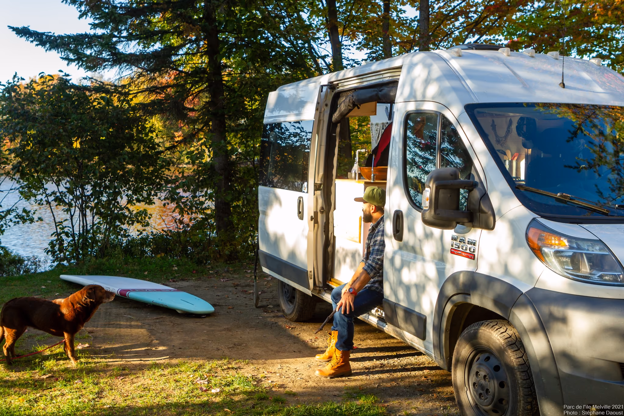 Camping, prêts-à-camper et auberge du Parc de l’Île Melville