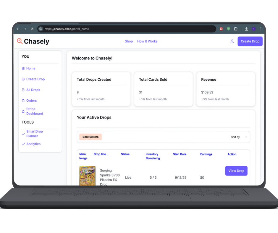 Portal dashboard screenshot