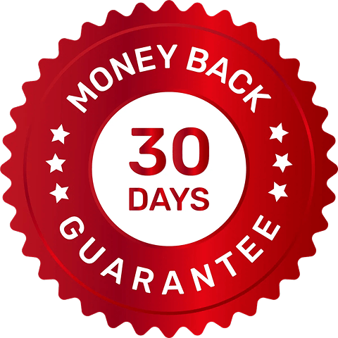 30 money back guarantee badge 