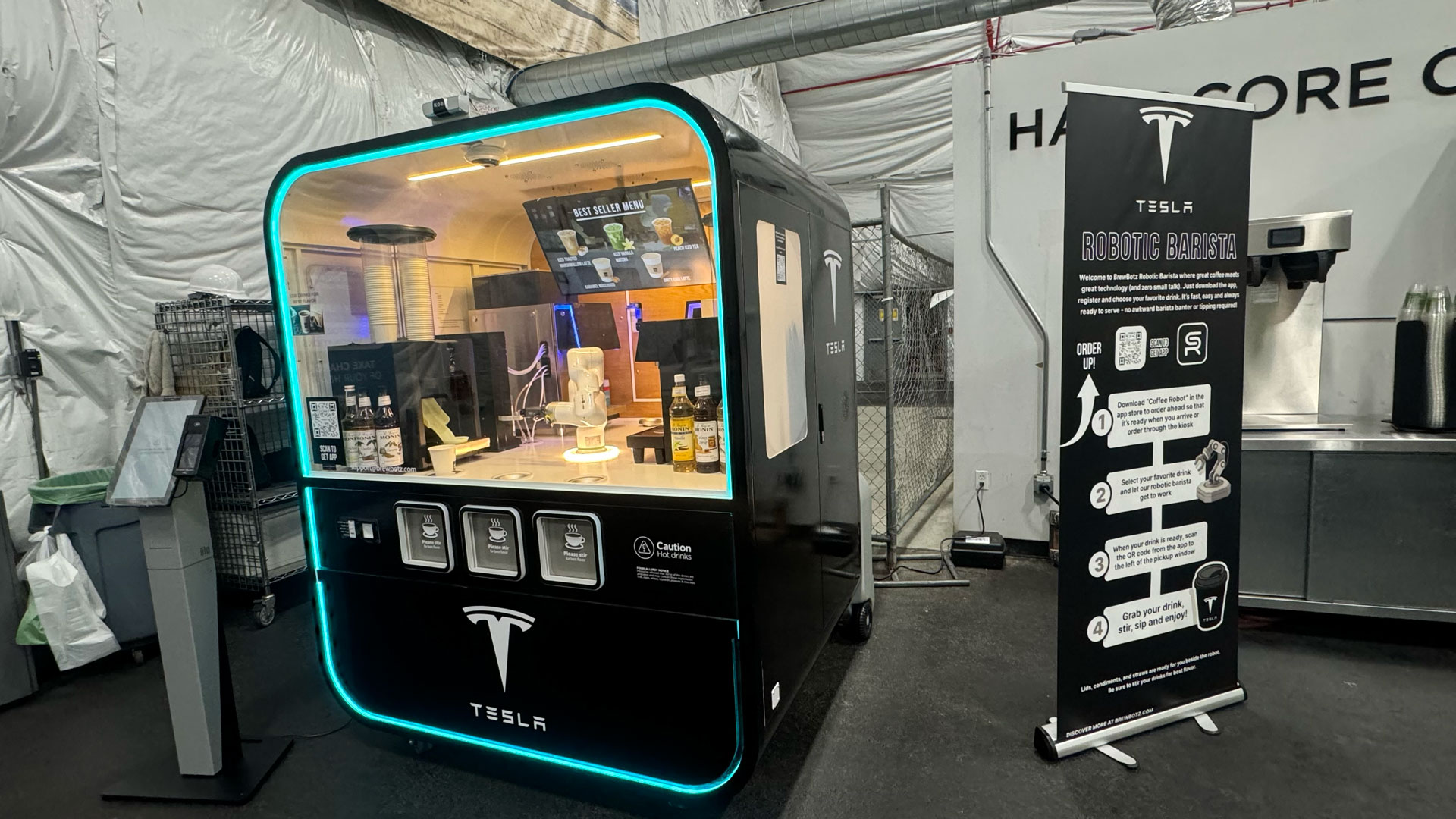 Tesla BrewBotz in Factory