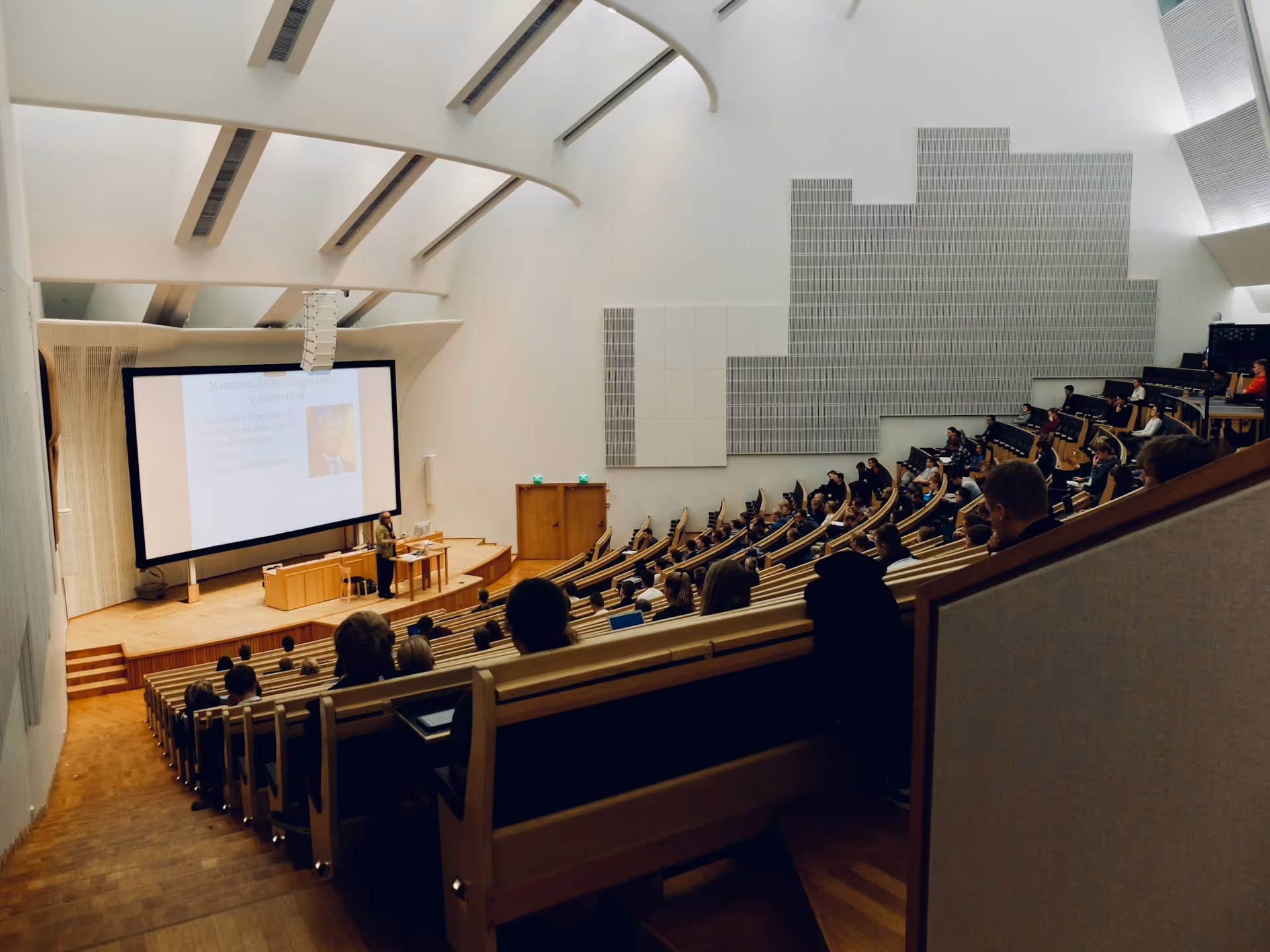College lecture hall