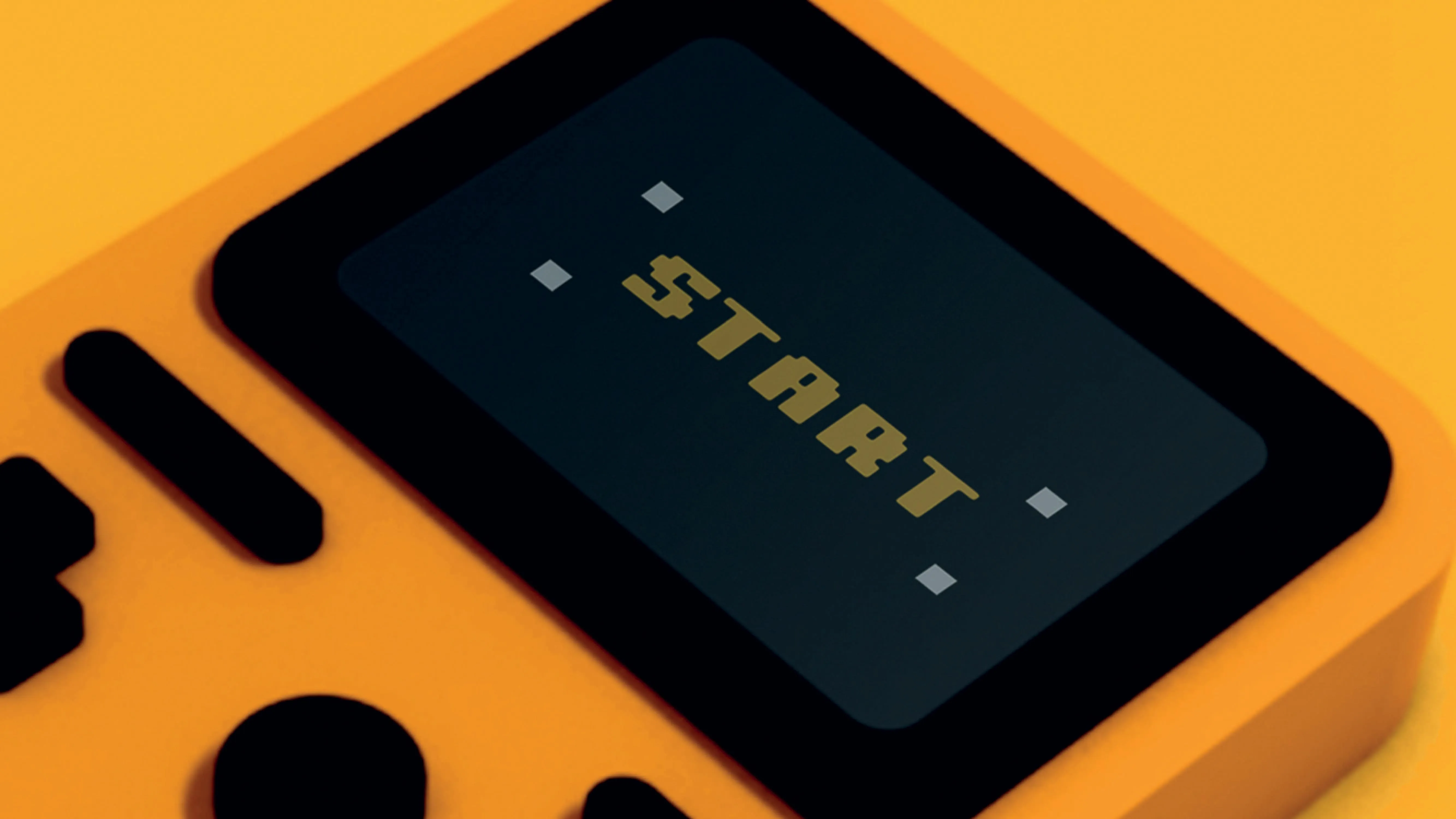 The start page of a video game representing the digital approach taken by the design awards finalist