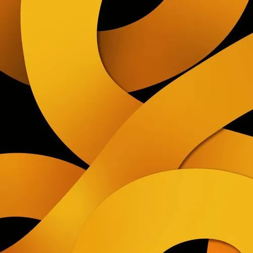 Yellow lines on a black background representing ABM flowing to different accounts