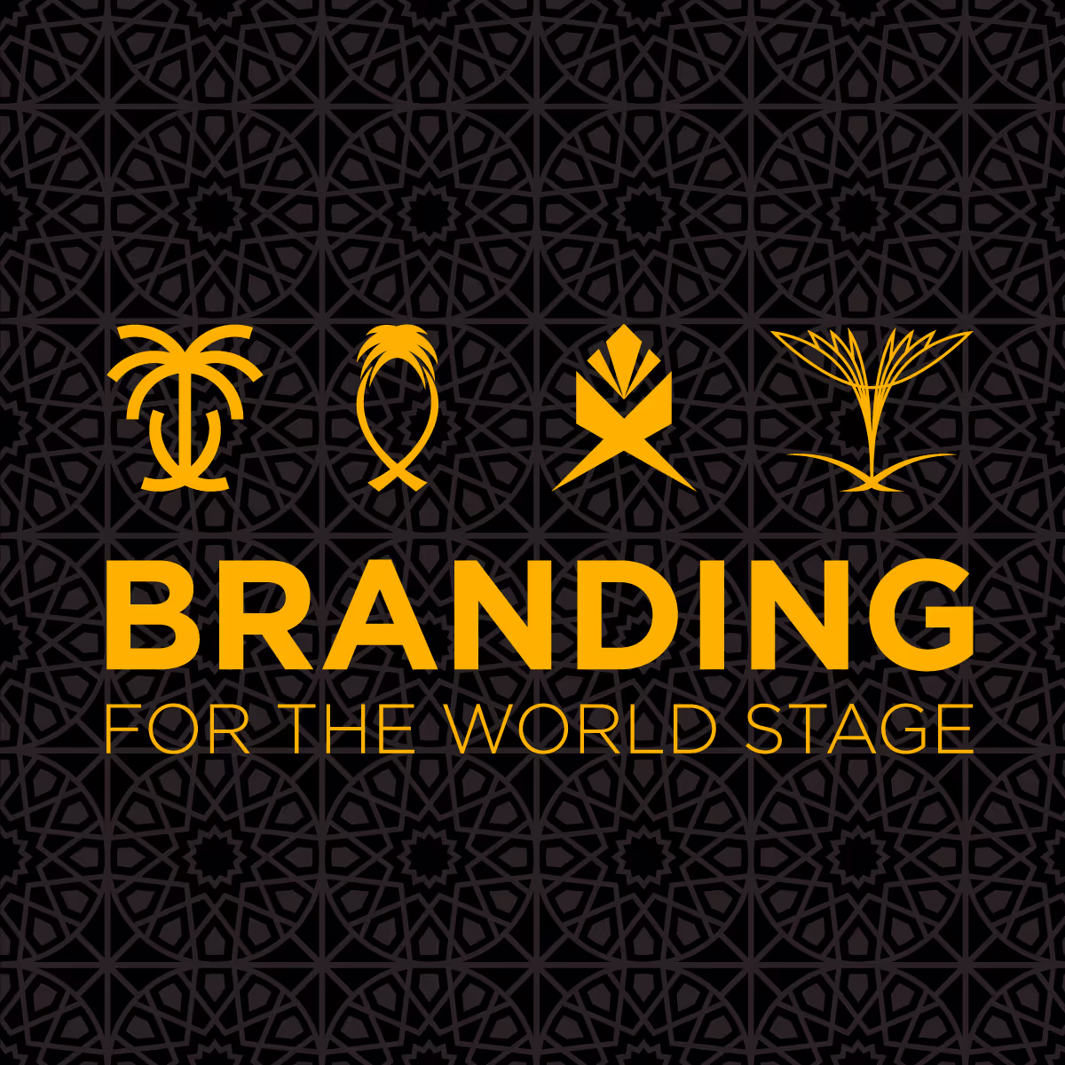 Branding for the world stage text