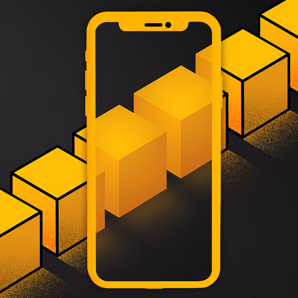 A phone scanning augmented reality (AR) objects