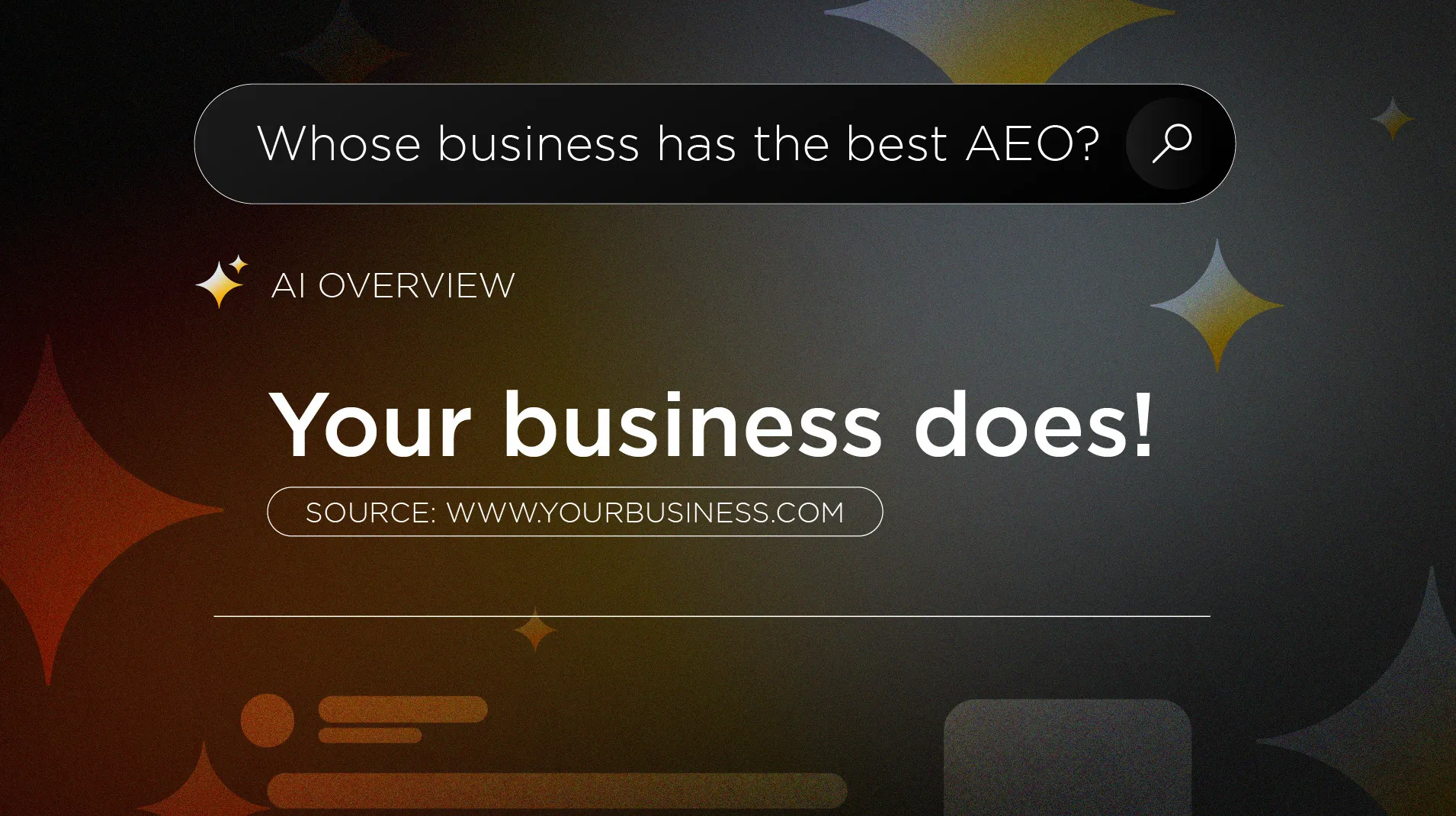 An image of an AI search engine showcasing a business ranking first