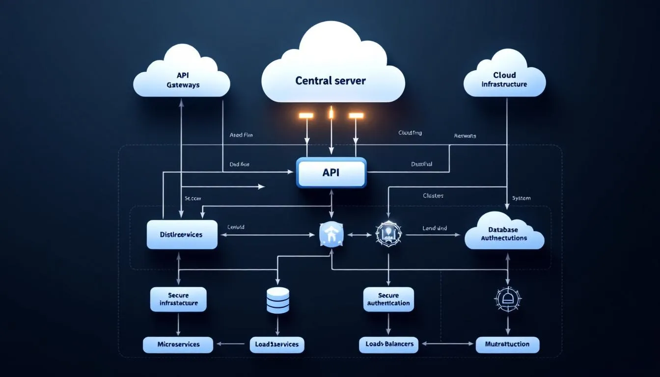 This image depicts a technical integration architecture diagram showcasing the seamless integration of multiple systems, including a CRM system and ERP systems, to enhance customer experience and streamline processes. It illustrates how data flows between various platforms, emphasizing the importance of accurate data management and the benefits of CRM integration for automating workflows and improving operational efficiency.