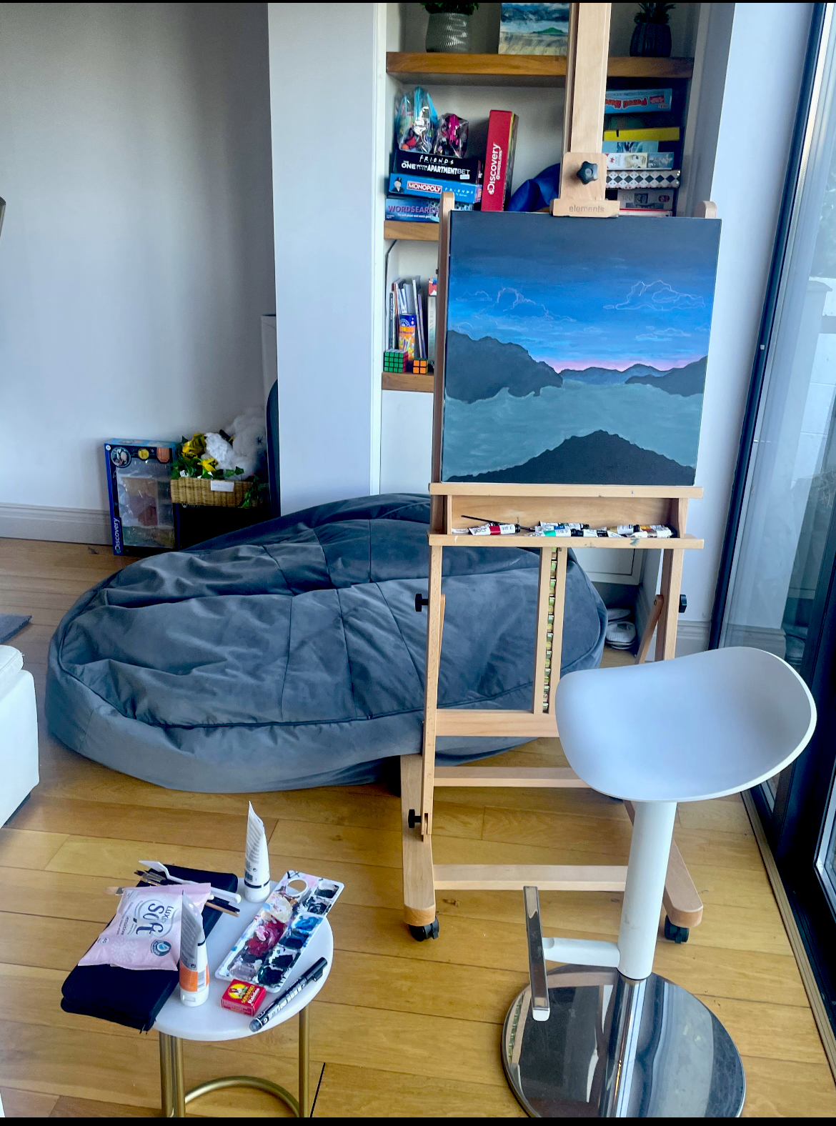 image of volunteers working at an event (for a humanitarian aid nonprofit)