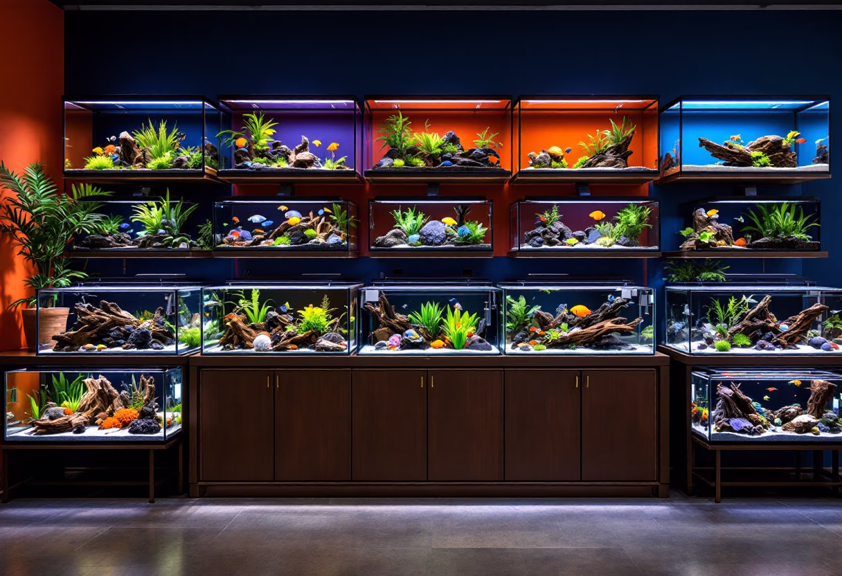 aquatics section display