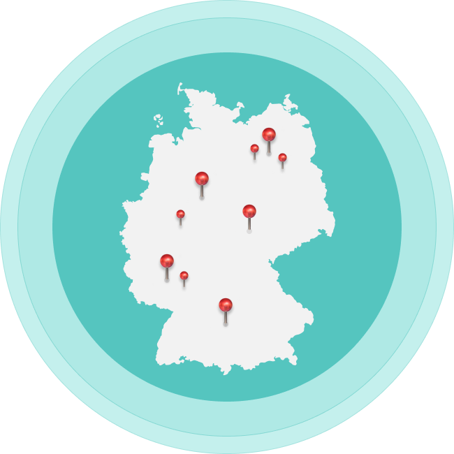 Deutschlandweit vernetzt. Wir suchen dir deinen Pflege Traumjob.