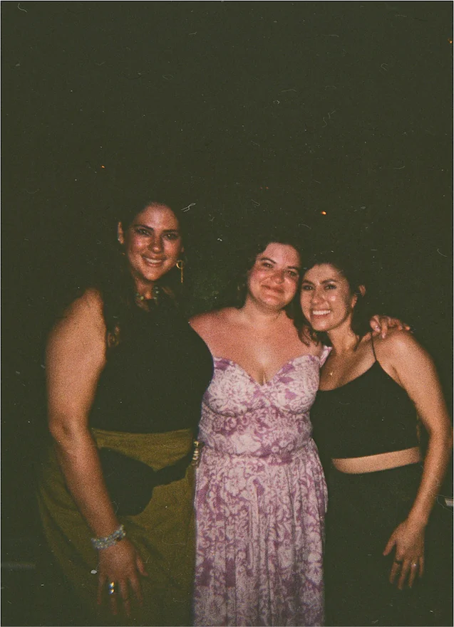 Photo of our founders, Olivia, Gabi, and Donnine.
