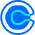 Circular container with an internal C-shaped outline and central element.