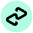 Circular container with a stylized, interconnected chain link graphic.