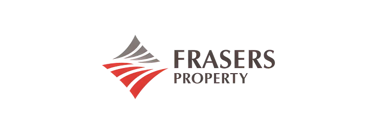 Frasers Property logo with stylized red and gray geometric shape beside the name.