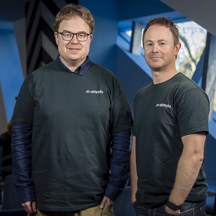 Affinda co-founders Ben Toner and Tim Toner