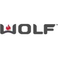Wolf brand logo with stylized red flame above the letter W.