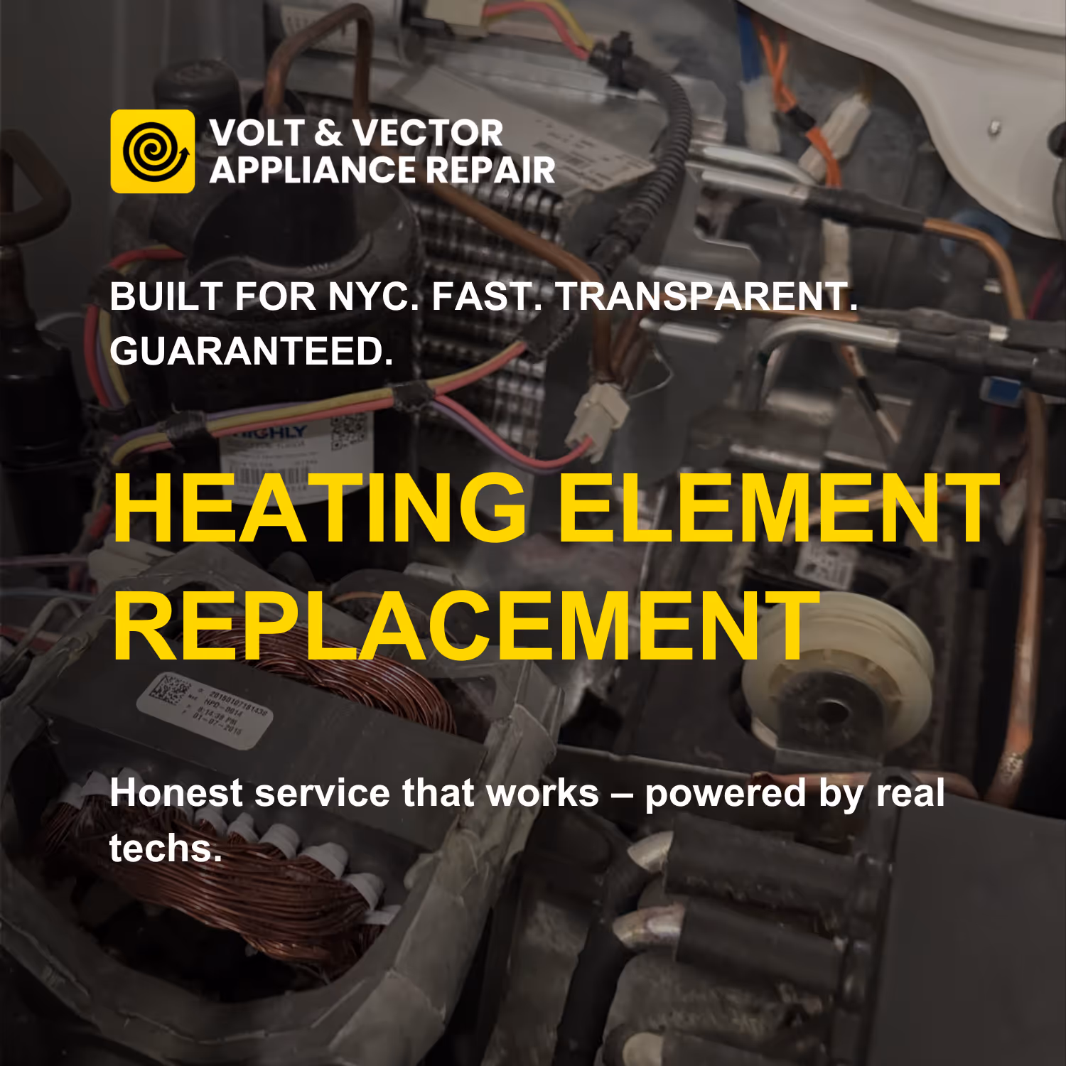 Volt & Vector Appliance Repair heating element replacement service